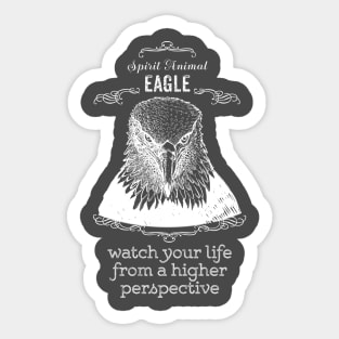 Spirit Animal - Eagle - white Sticker